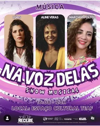 Cartaz do show Na Voz Delas